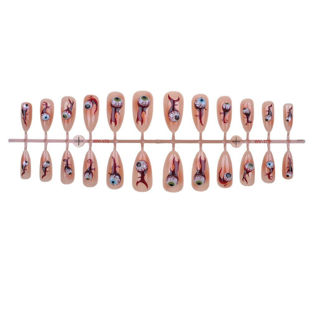 Artistic Vibrant Design Press-On Nail Set Kalsten