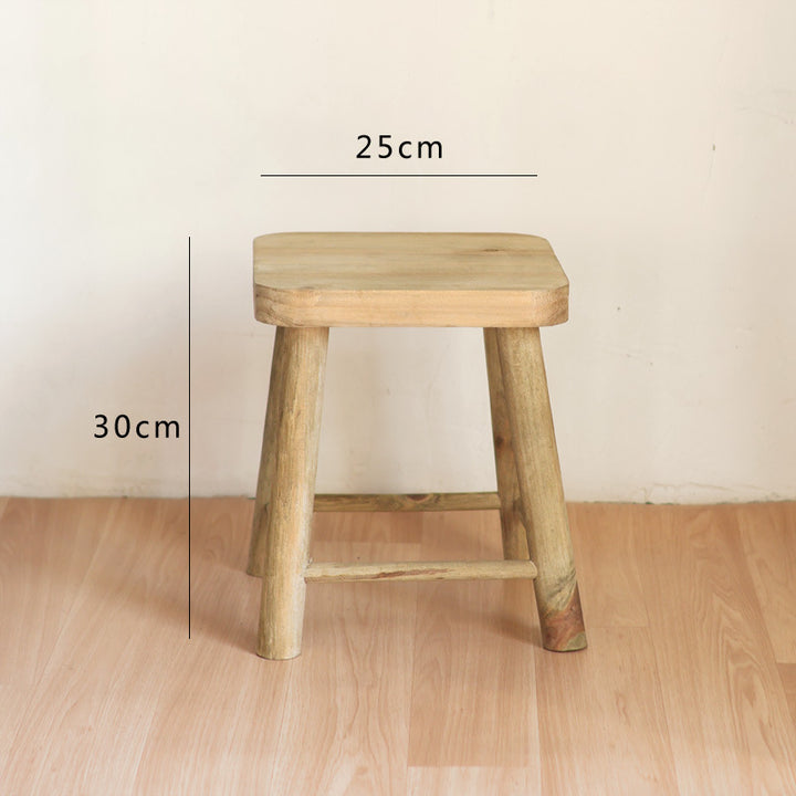 Handcrafted wooden stool Kalsten