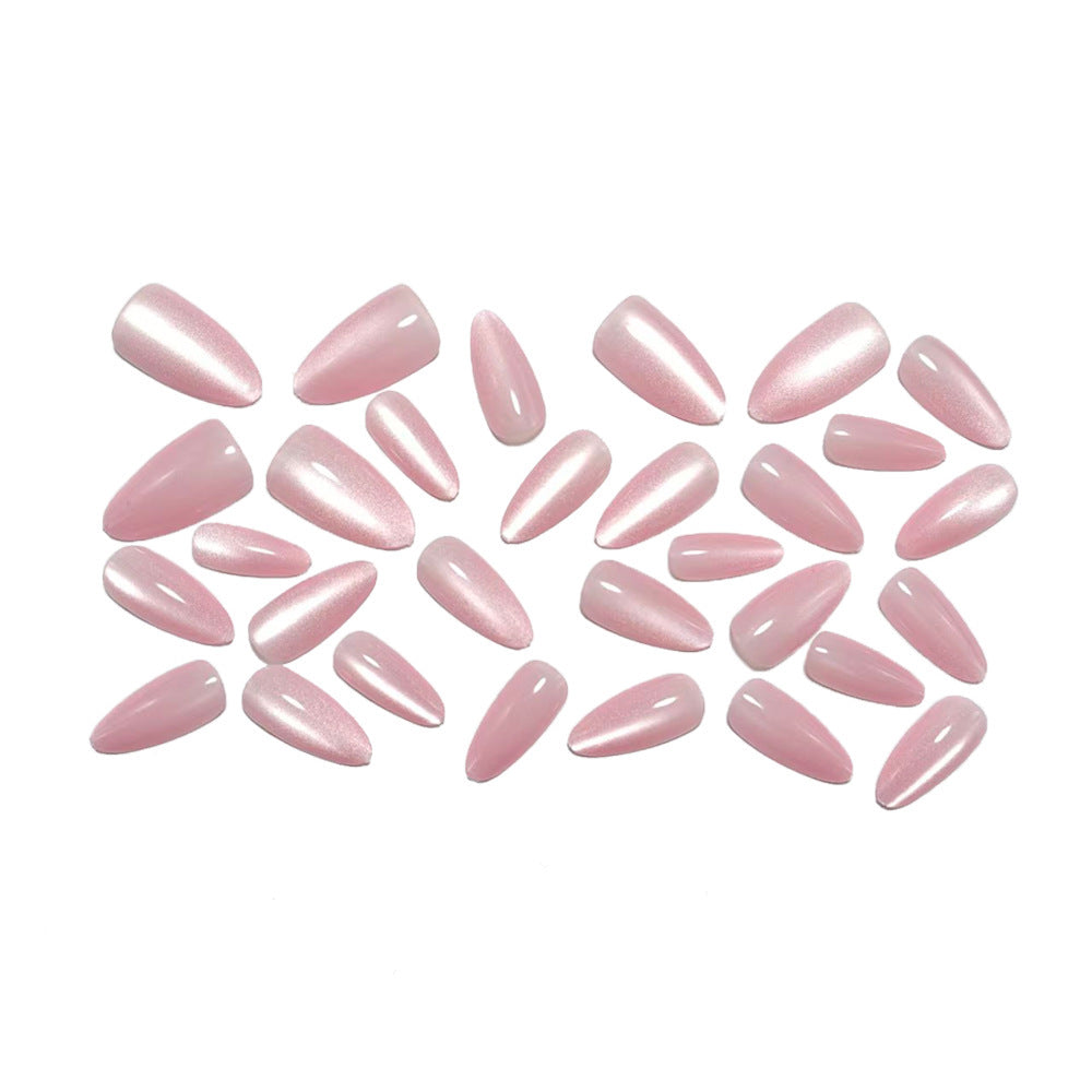 Artificial nails with elegant high gloss and pointed design Kalsten