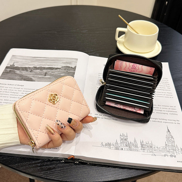 Quilted Zippered Card Holder