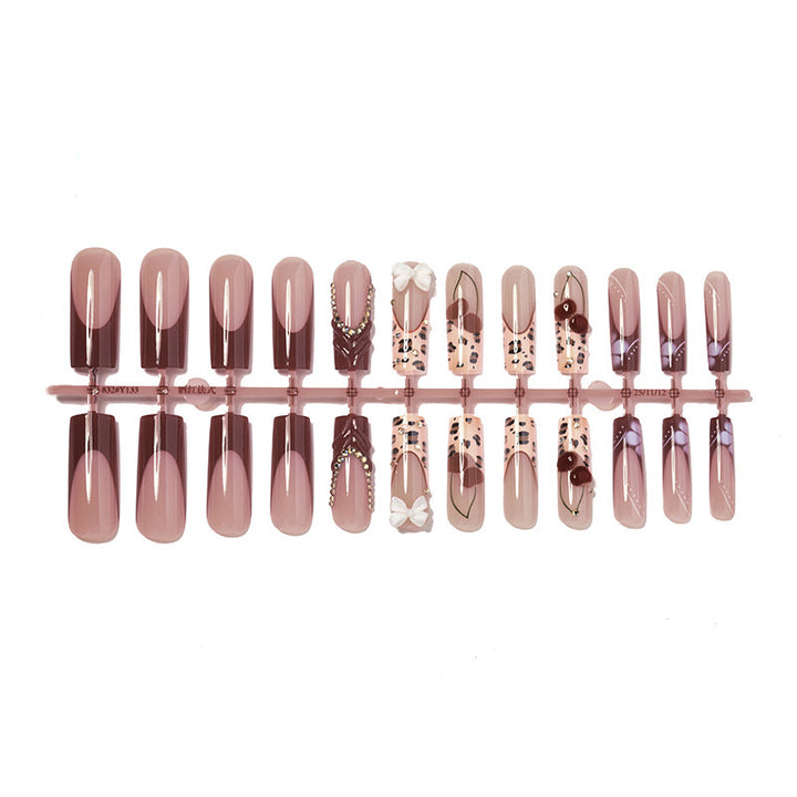 Artificial nail set with floral and glamorous design Kalsten
