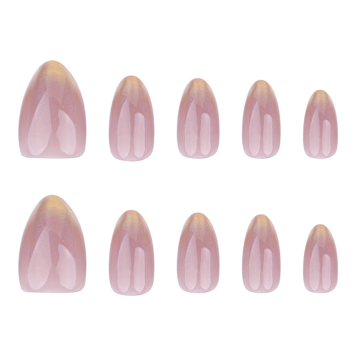 Artful decorative nails with shimmering design Kalsten