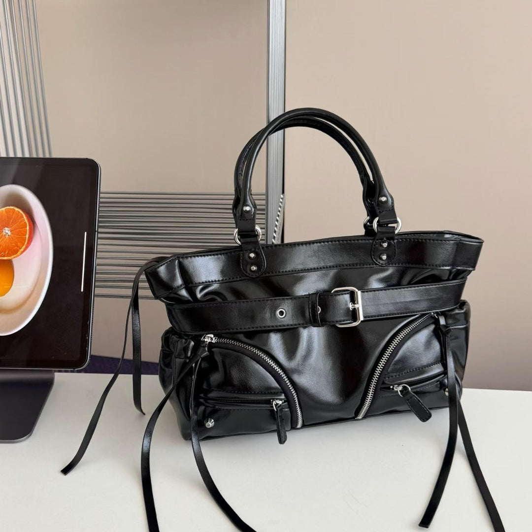 Structured Leather Handbag