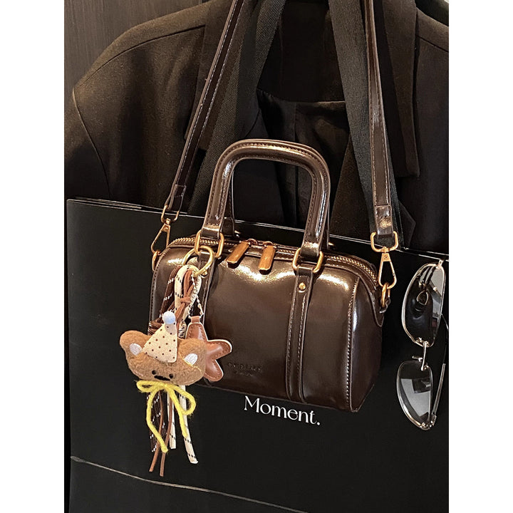 Soft Leather Handheld Satchel Kalsten