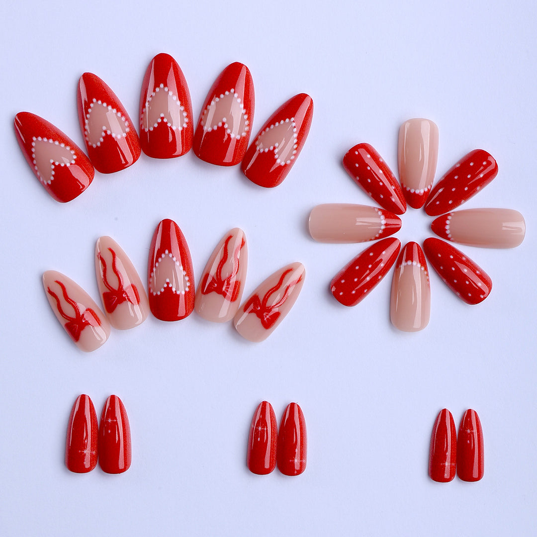 Artificial nails with festive Christmas design Kalsten
