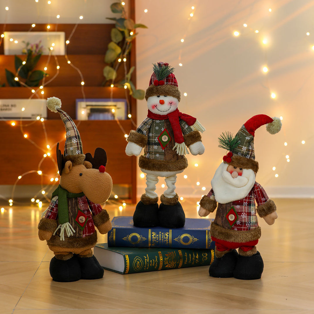 Whimsical Plush Santa Figurine Kalsten