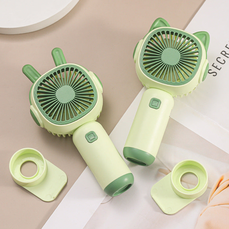Portable Hand Fan with Cute Cat Ear Design Kalsten
