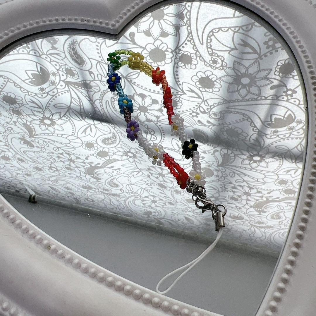 Flower Bead Charm Necklace Kalsten