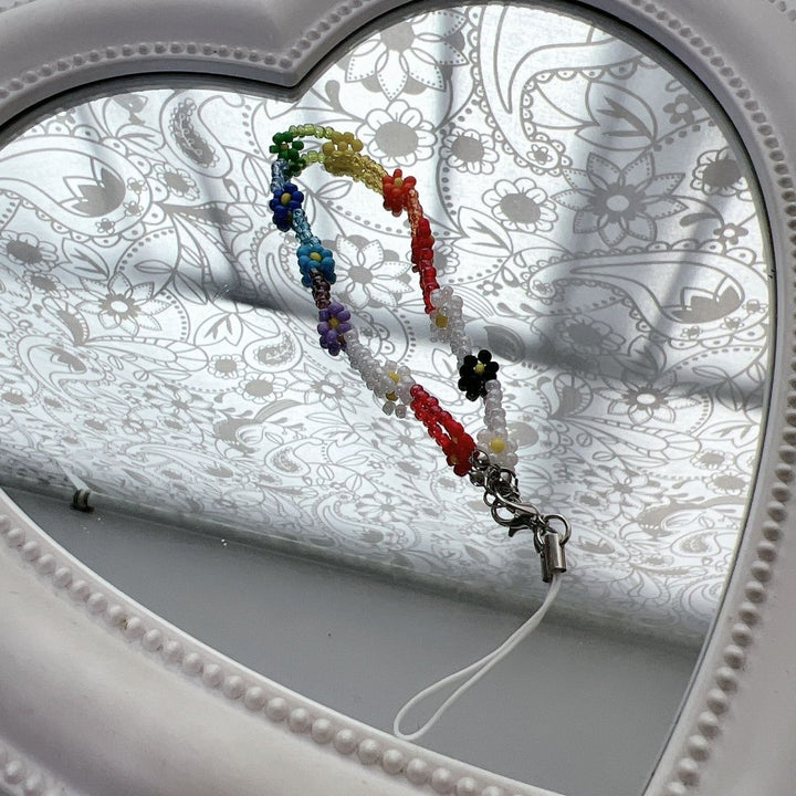 Flower Bead Charm Necklace Kalsten