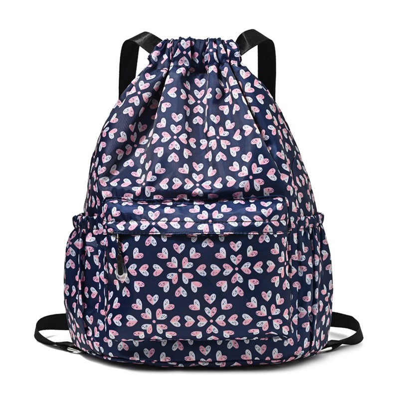 Drawstring Elephant Print Backpack Kalsten