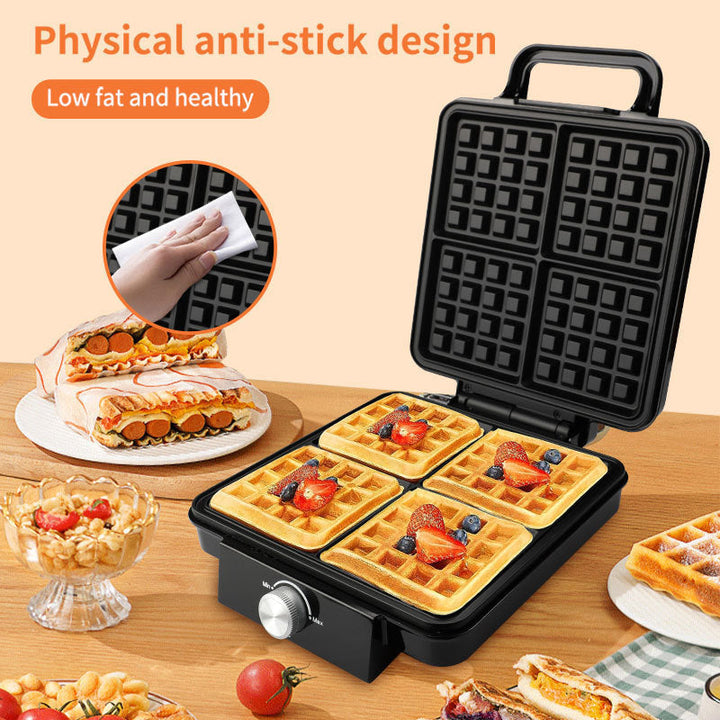 Modern Electric Waffle Maker with Non-Stick Plates Kalsten