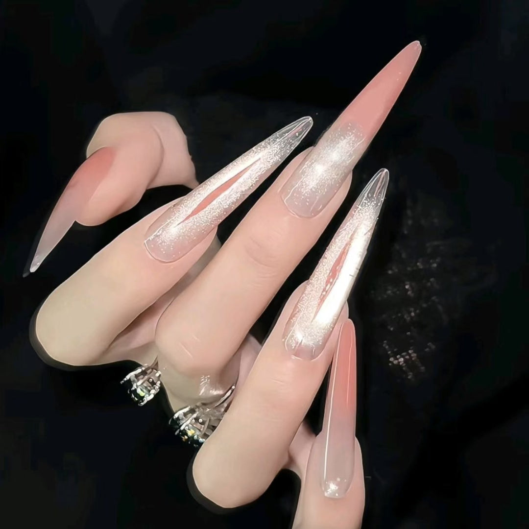 Glossy Acrylic Nail Extensions Kalsten