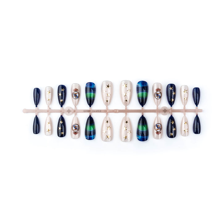 Sports-Themed Press-On Nail Art Set