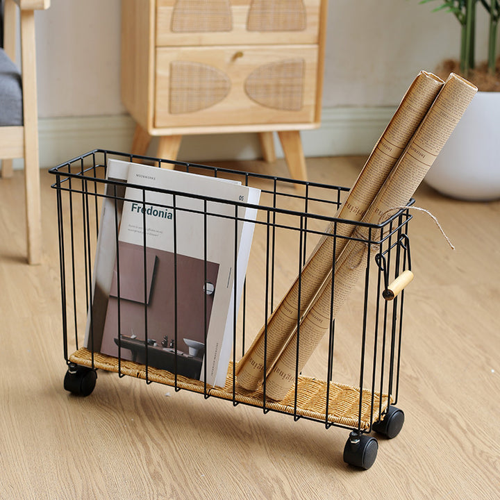 Unisex Modern Storage Basket with Wheels Kalsten