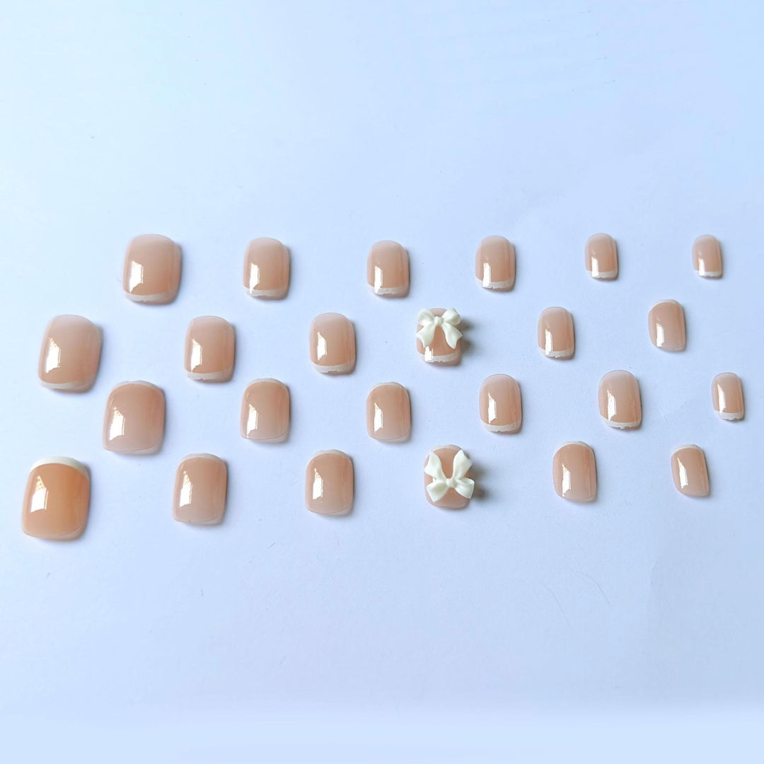 Decorative Nail Art Set with Bow Accents