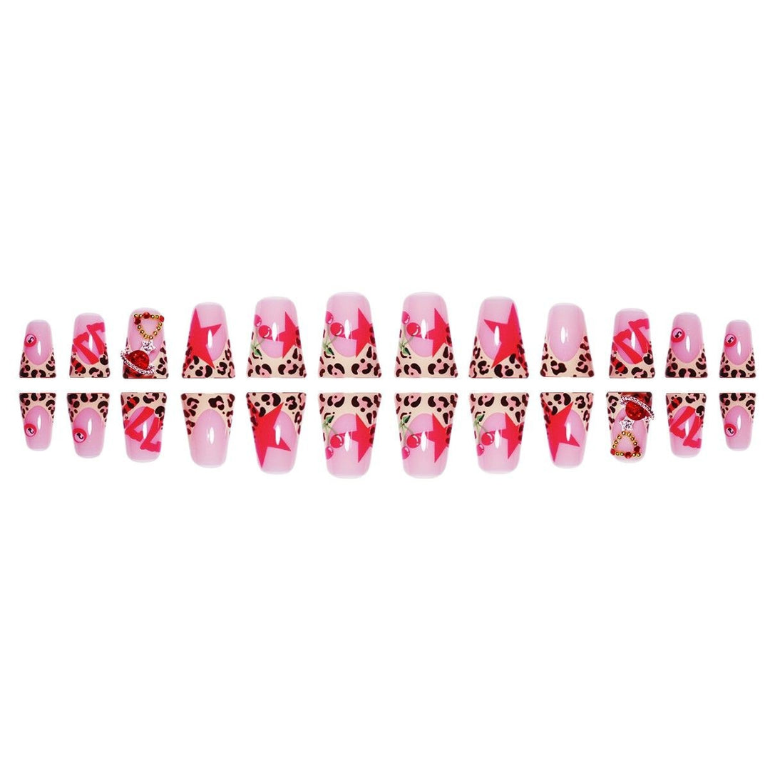 Artistic Leopard Print Press-On Nail Extensions Kalsten
