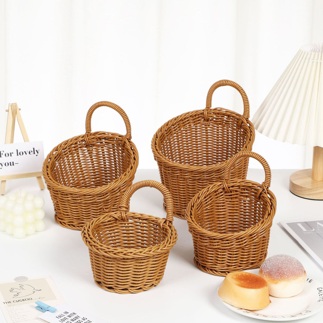 Handwoven Storage Basket with Sturdy Handle Kalsten