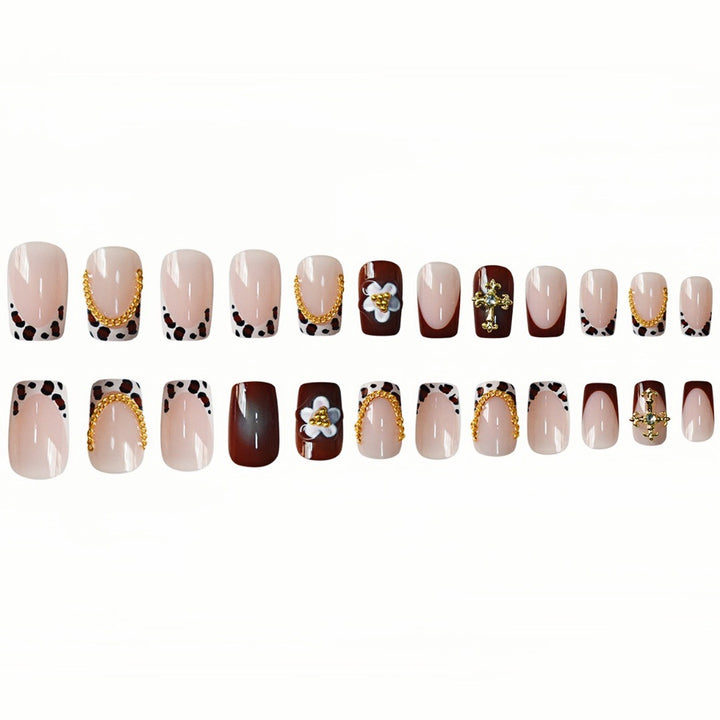 Floral Embellished Nail Art Extensions Kalsten