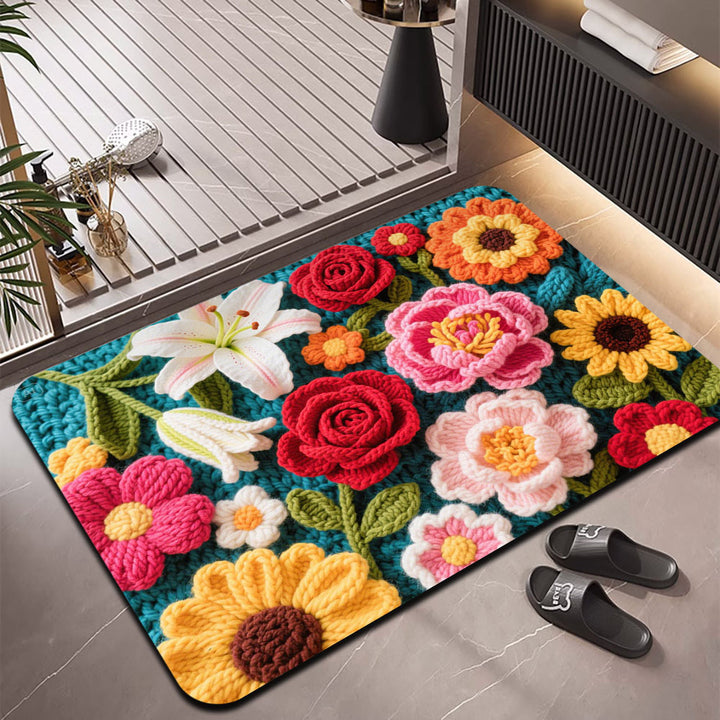 Floral Design Entrance Mat