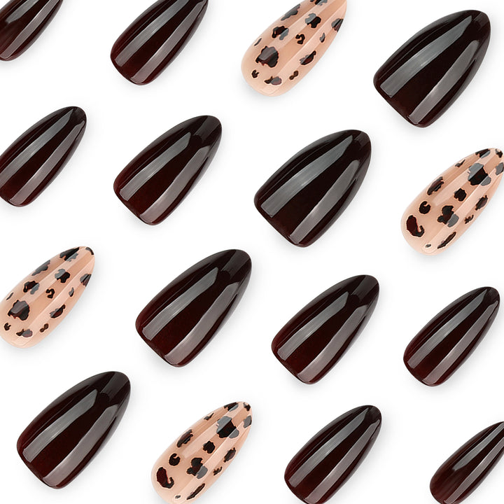 Artful Nail Extensions with Elegant Animal Design Kalsten