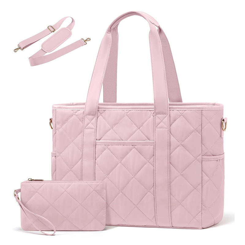 Elegant and roomy shoulder bag with structured quilting Kalsten