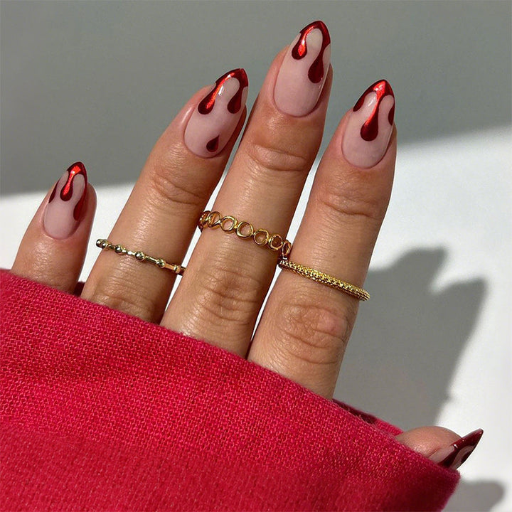Artificial Nail Set with Modern Accents Kalsten