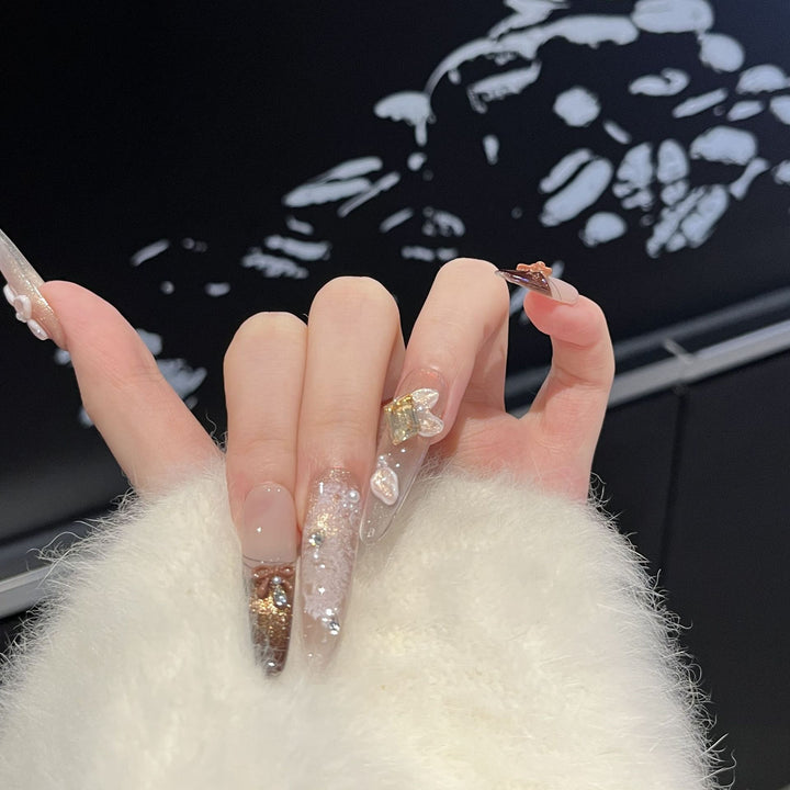 Glamorous Artistic Press-On Nail Extensions Kalsten