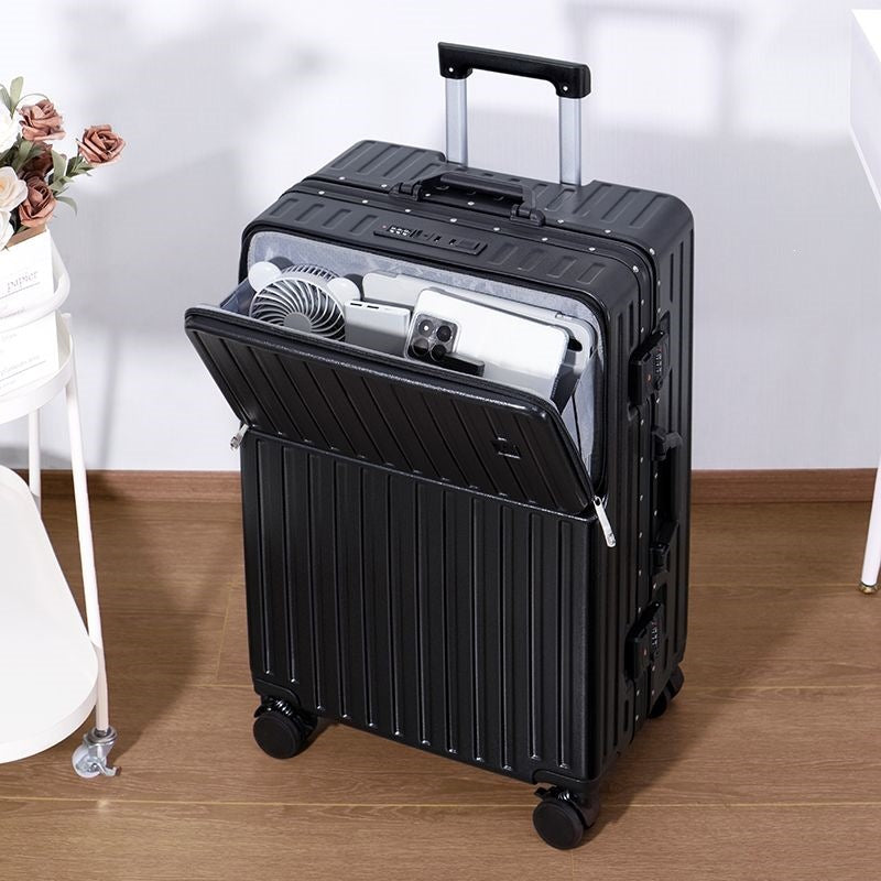 Trolley Suitcase With Innovative Storage Space And Integrated Security System Kalsten
