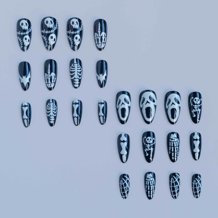 Gothic-Themed Press-On Nail Art Set Kalsten 1790727346