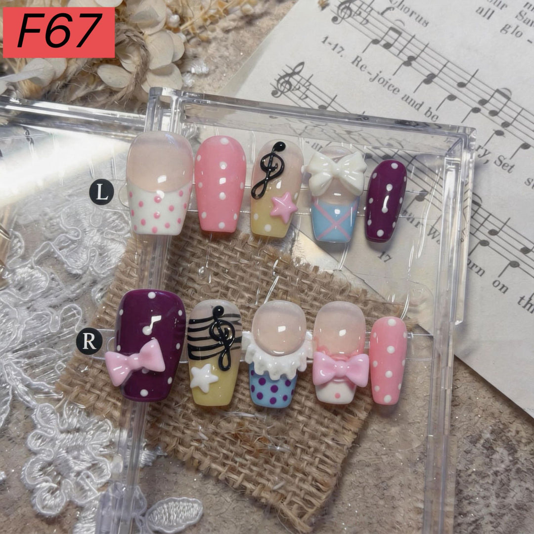 Thematic Artistic Press-On Nail Set