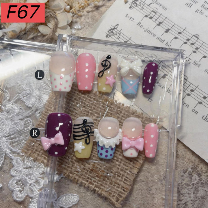 Thematic Artistic Press-On Nail Set
