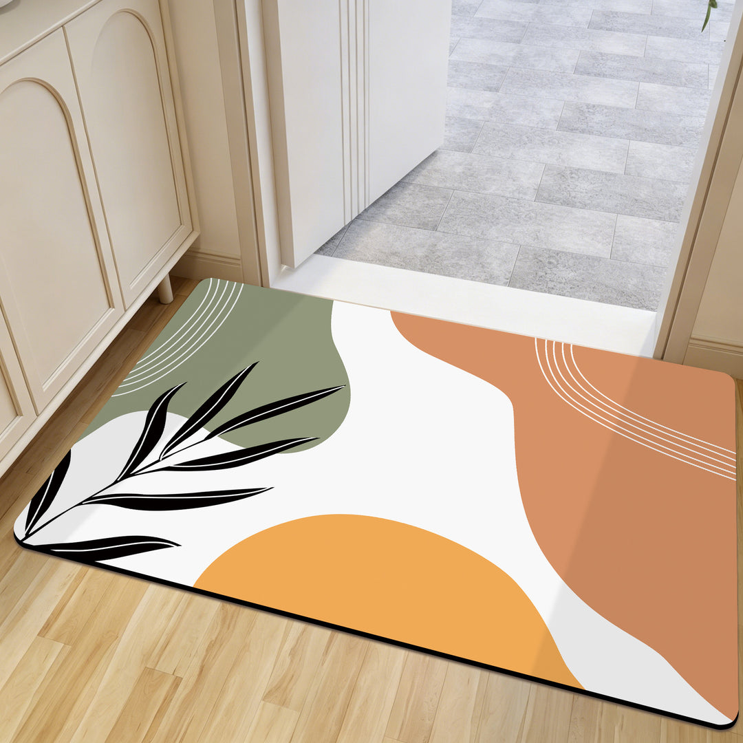 Cheerful Floral Design Indoor Area Mat Kalsten
