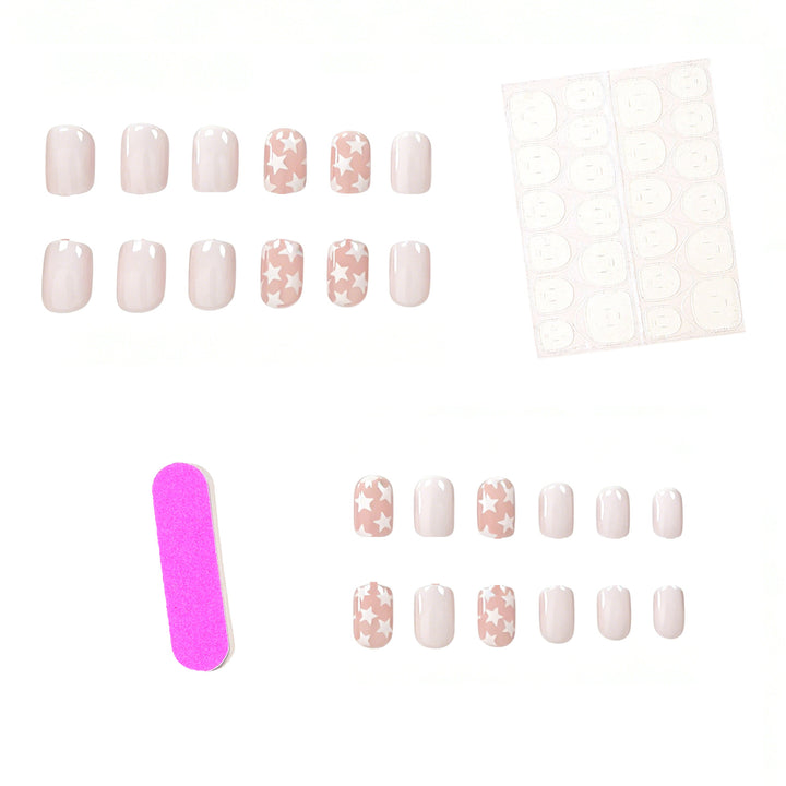 Artistic Star Pattern Nail Enhancements Kalsten