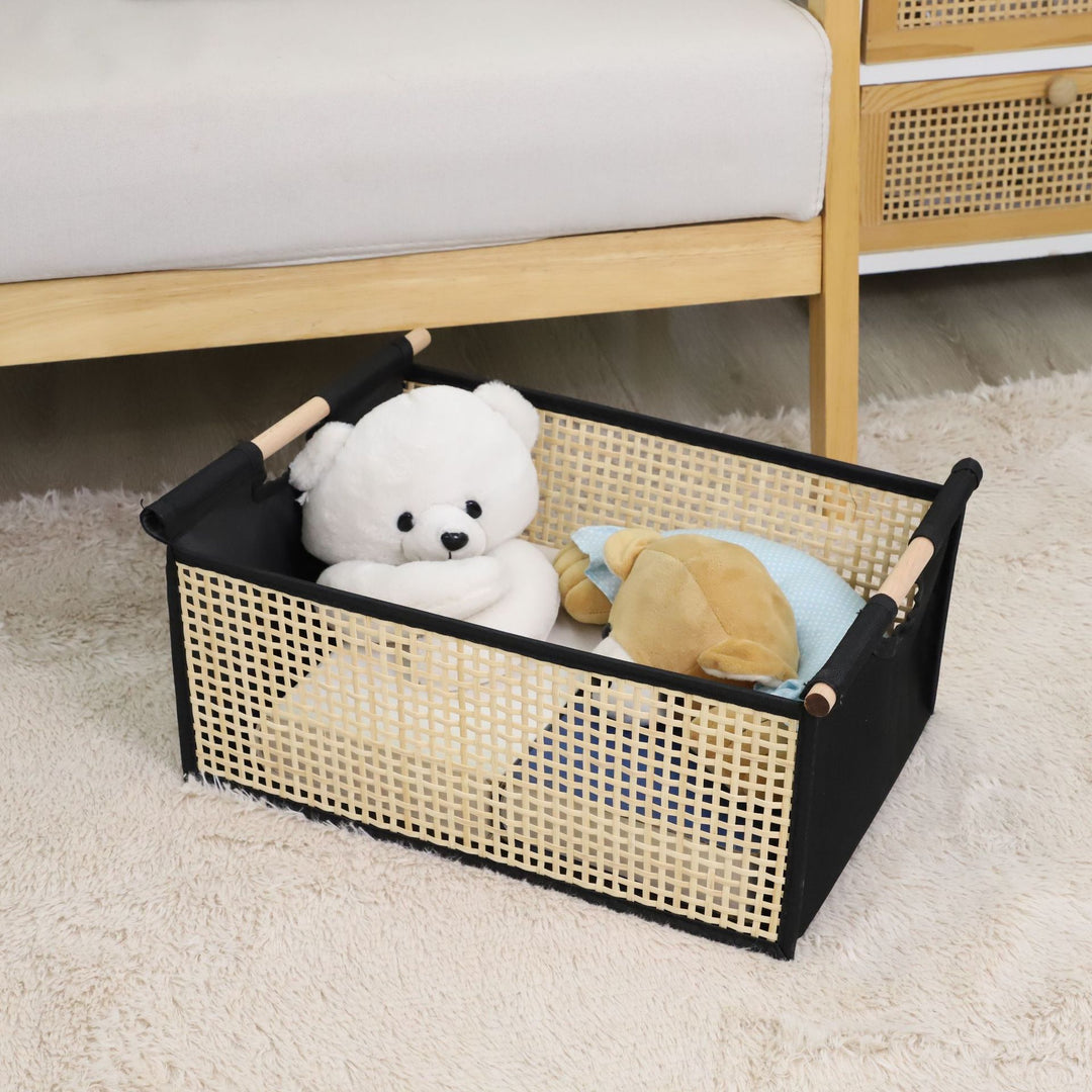 Modern storage container with rattan look Kalsten