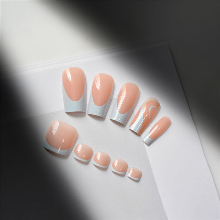 Artistic Swirl Design Press-On Nails Kalsten