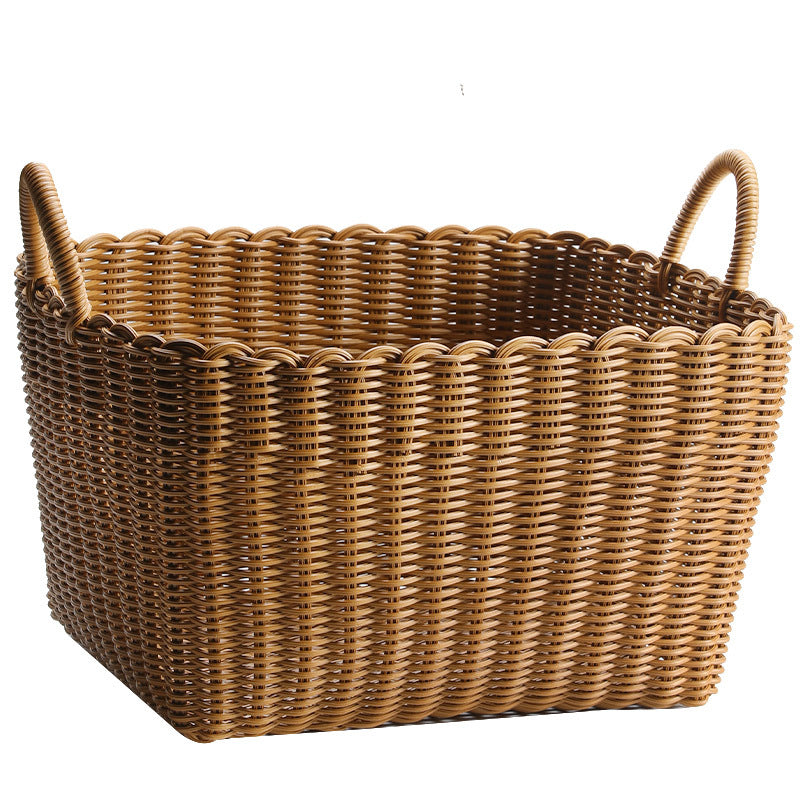 Handwoven Storage Basket with Handles Kalsten