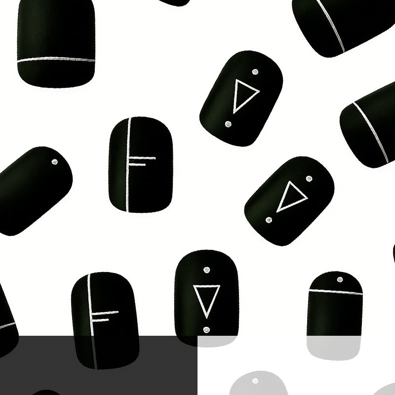 Artistic Geometric Nail Art Design Kalsten