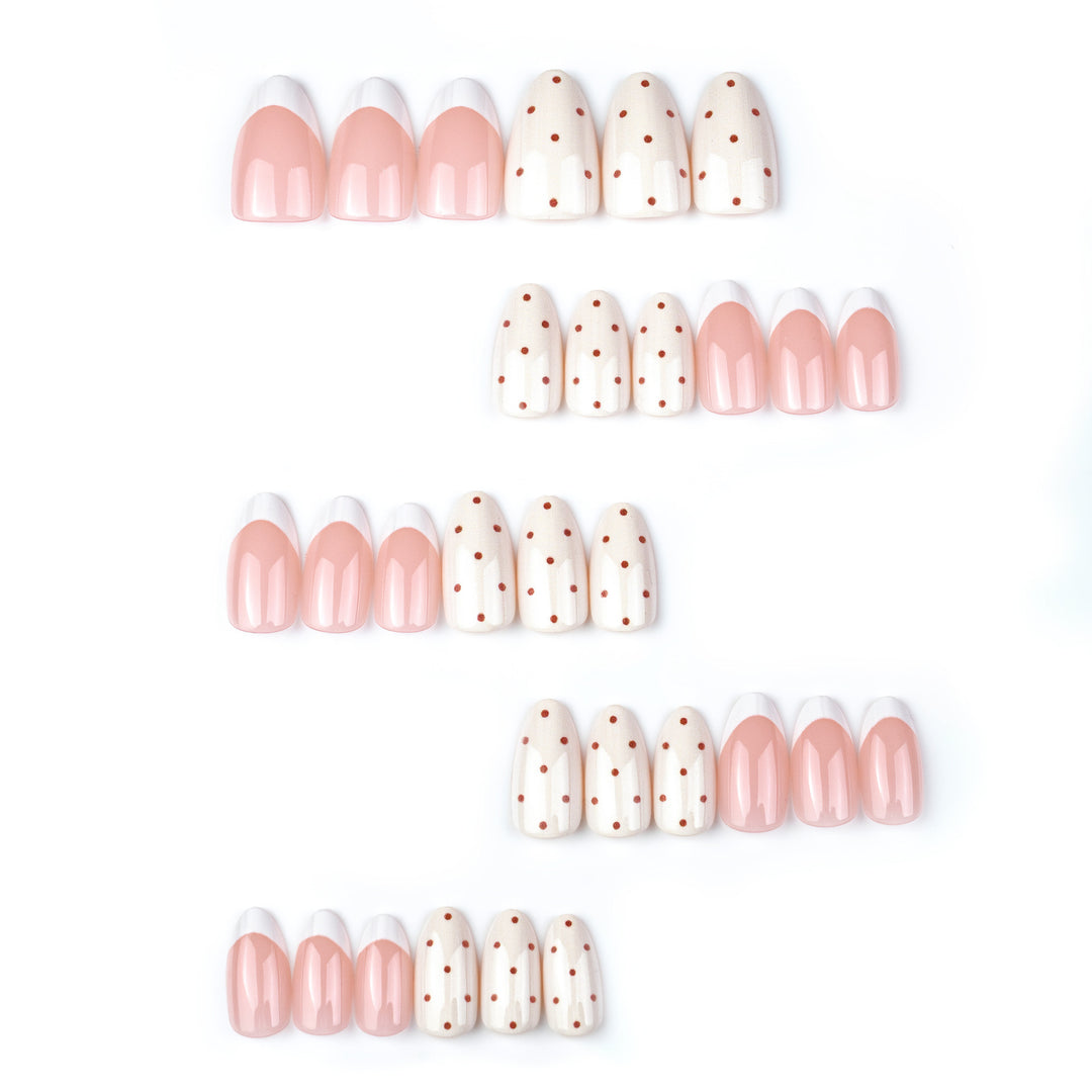 Elegant French Tip Press-On Nail Set
