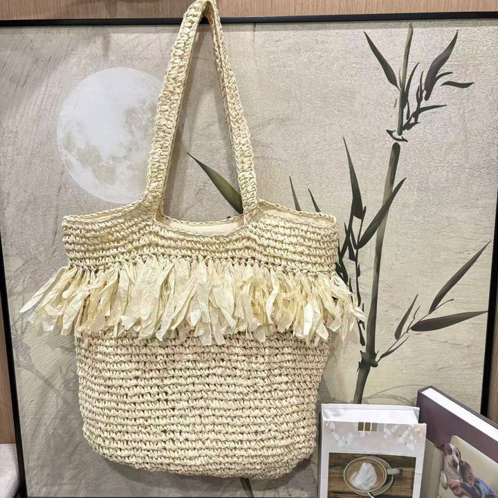 Braided Bag with Fringed Design Kalsten