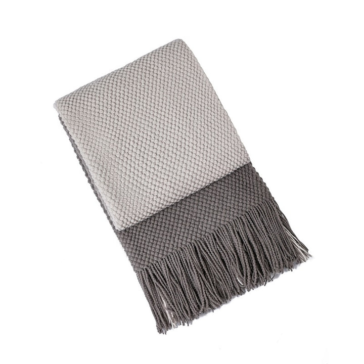 Cozy Knitted Throw Blanket