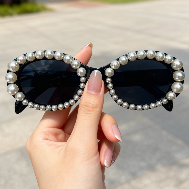 Decorative Pearl Frame Sunglasses Kalsten
