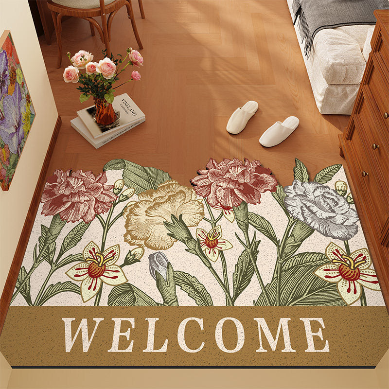 Floral Themed Area Rug