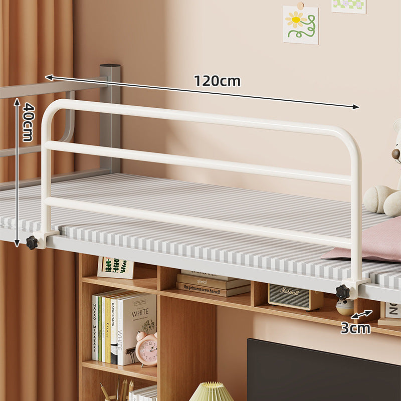 Clamp-On Tubular Bed Guard Rail with Tool-Free Knob Clamp