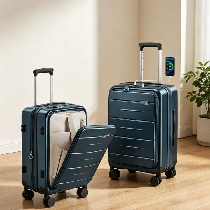 Unisex Smart Hard Shell Cab Carry-On Luggage Kalsten