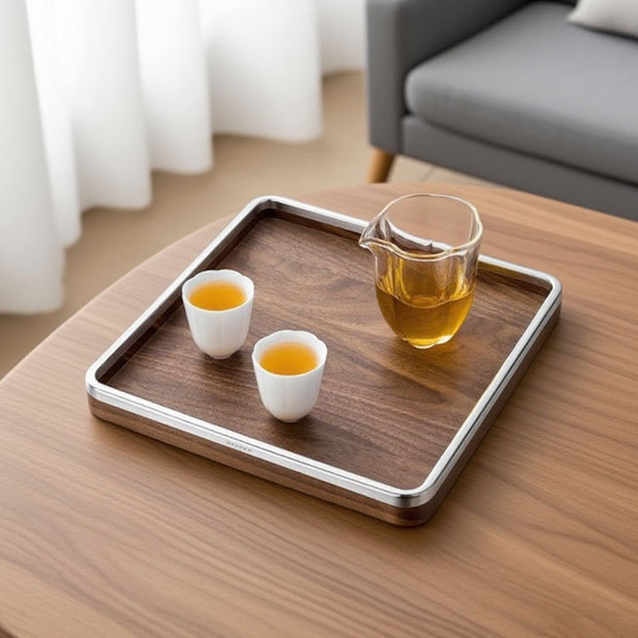 Elegant Wooden Serving Tray