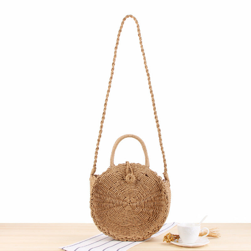 Hand-knotted shoulder bag in round design Kalsten