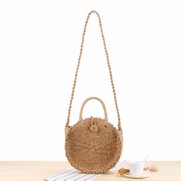 Hand-knotted shoulder bag in round design Kalsten