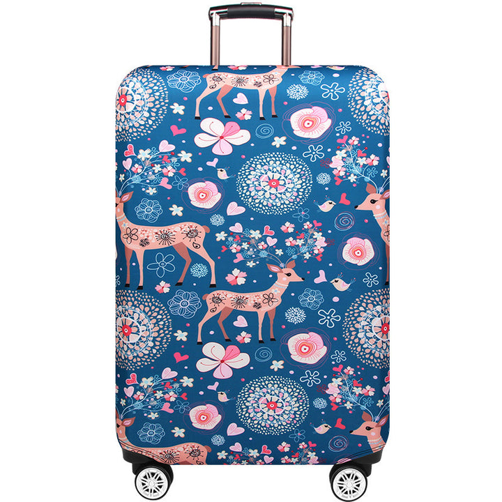 Women's hard shell suitcase with romantic motifs Kalsten