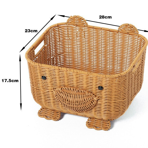 Decorative Animal-Themed Storage Basket Kalsten