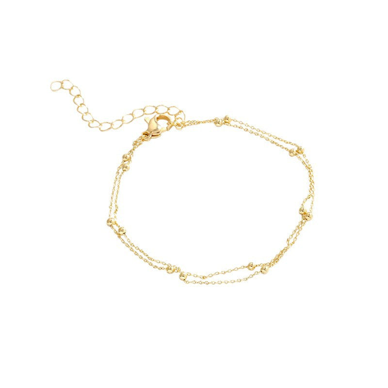 Delicate Layered Chain Anklet Kalsten